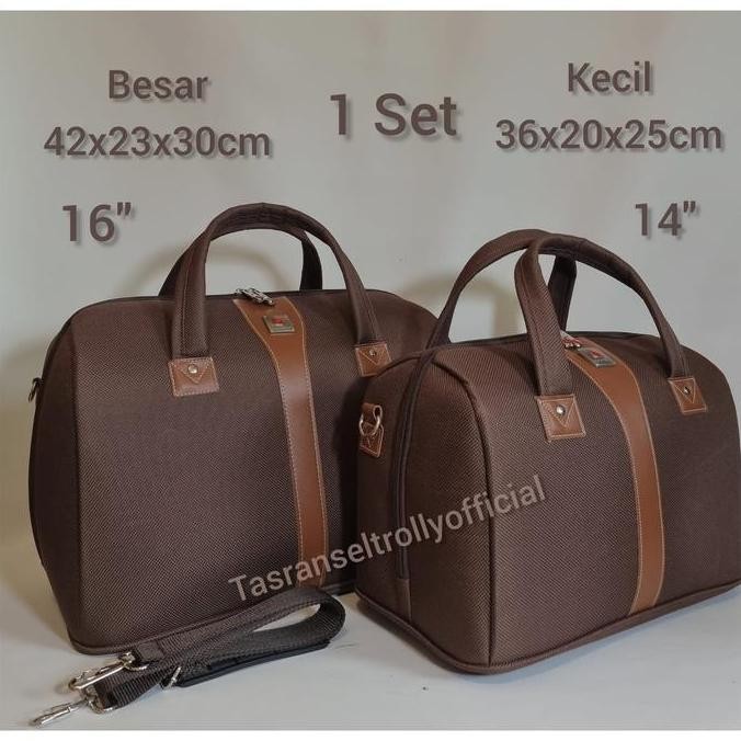 Tas Pakaian Untuk Wanita Polo Interclub 1Set Besar&Kecil 100%Original Travel