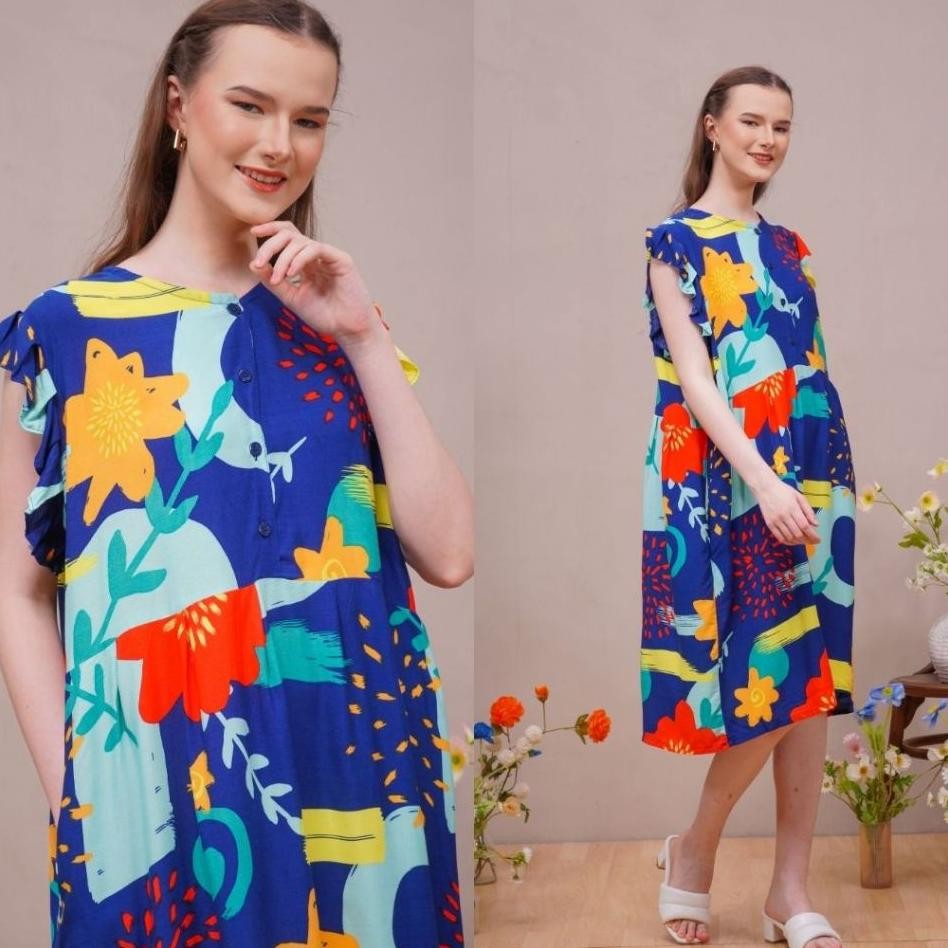 Ana Homewear Midi Dress Daster Busui Vinesha Zivanya Series