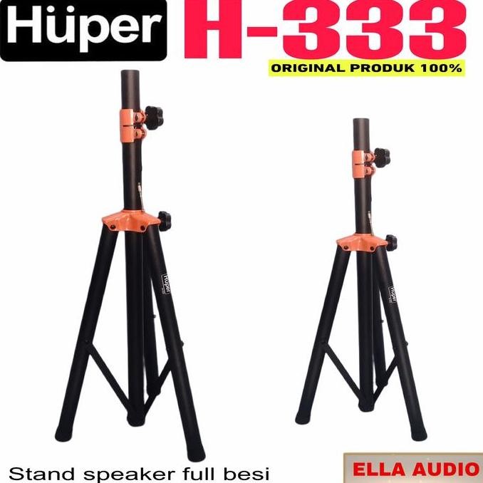 Terbaru Stand Speaker Huper H333 Tripod Speaker Huper H-333