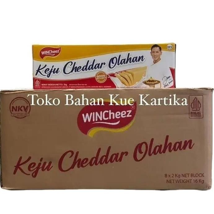 

Keju Wincheez Cheddar Cheese 2Kg Isi 8 Karton
