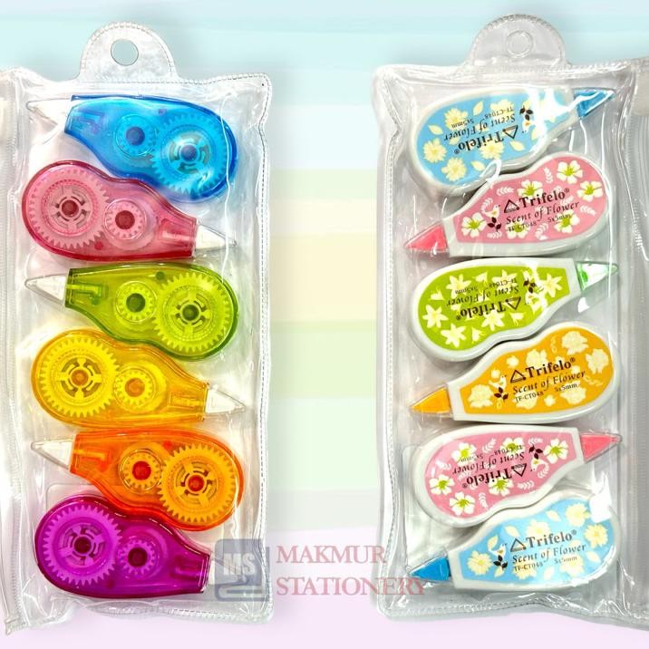 

Correction Tape Tip X Kertas Trifelo Ct 048 Set