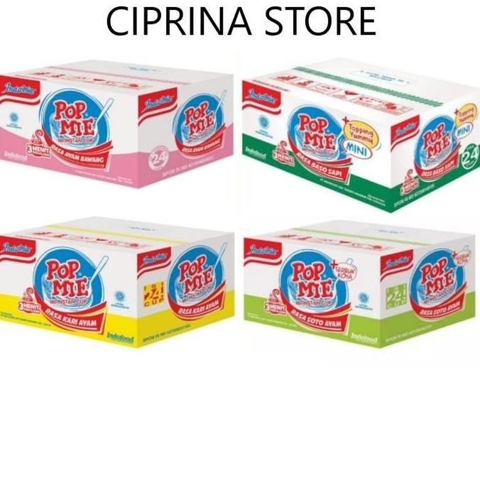 

POP MIE 75gr (24 PCS), 1 Dus - Makanan Instan Mi GM