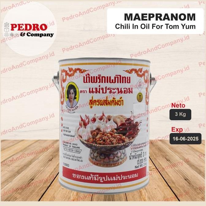 

Promo Mae Pranom Thai Chilli Tom Yum 3 Kg | Saus Cabe Tomyam Thailand Kaleng Jumbo