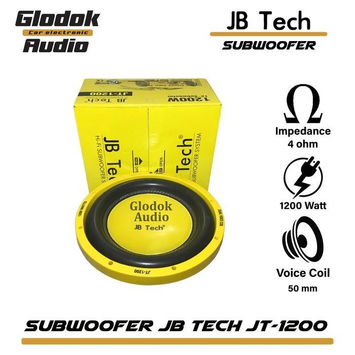 Subwoofer JBtech JT 1200 Hi Fi 12 " double Coil Stereo Berkualitas Terbaru