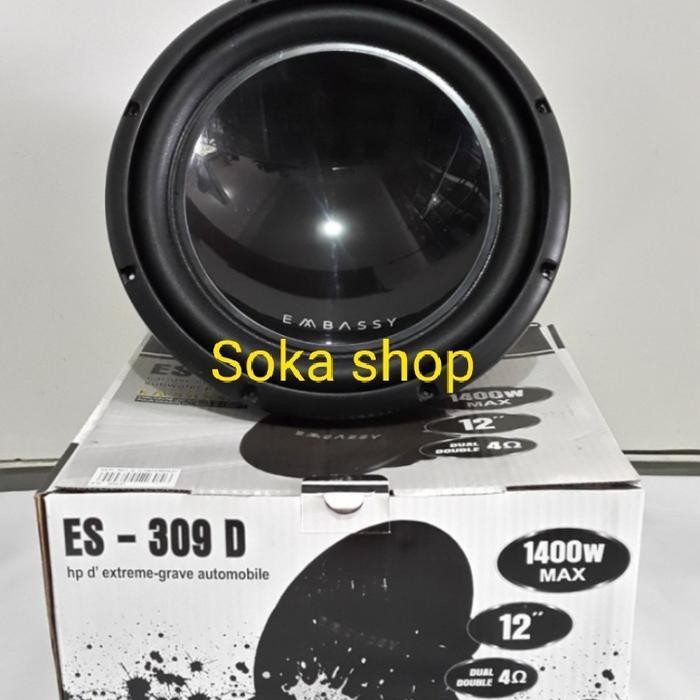 Subwoofer 12" EMBASSY ES-309D Double coil EMBASSY ES 309 D Berkualitas Terbaru