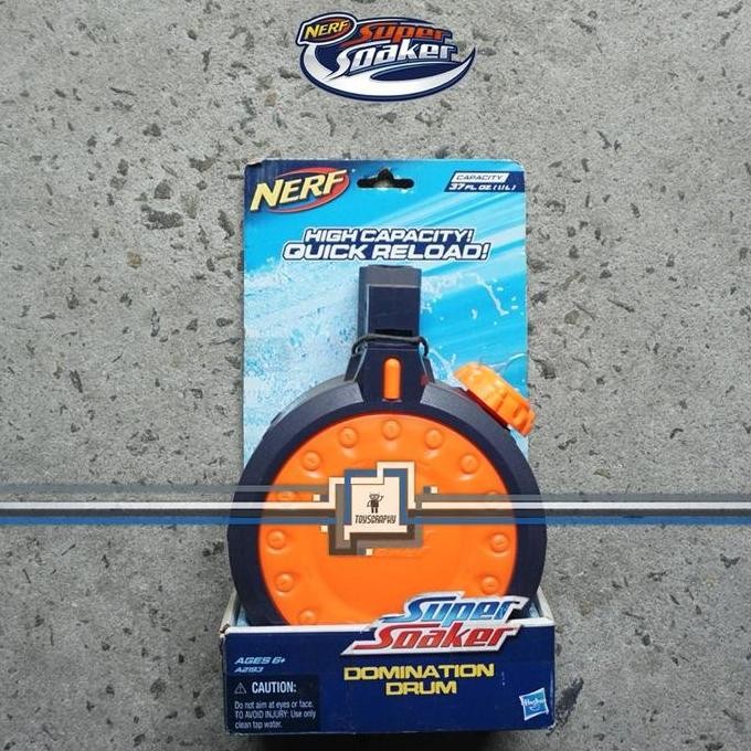 Nerf Super Soaker Domination Drum Water Clip Refill Magazine Water Gun
