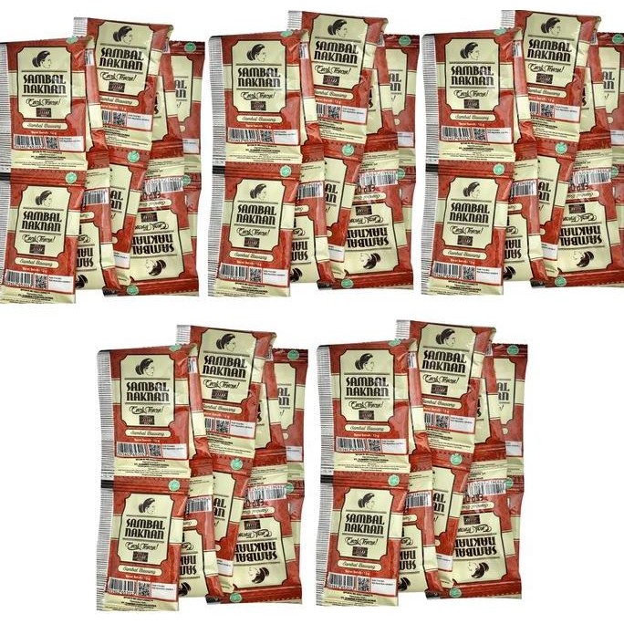 

Promo Sambal Naknan Bawang Sachet 50pcs | Sambal Sachet Praktis 1 Pack