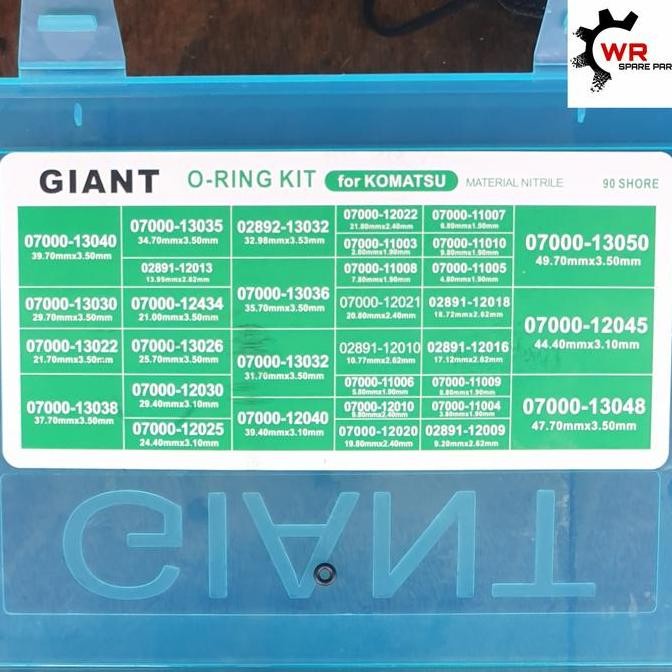 Komatsu Giant O-Ring Service Kit Set New Stok