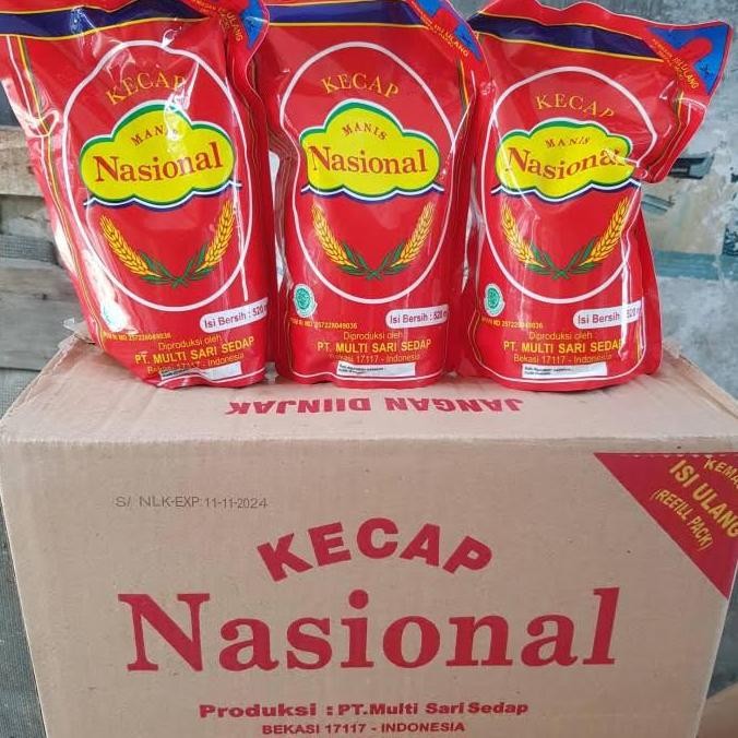 

Promo Kecap Manis Nasional Refill 520ml 1 Dus | Karton Kecap Isi Ulang Hemat