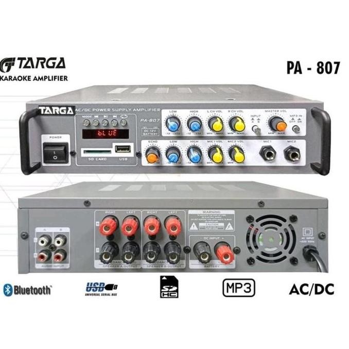 POWER AMPLIFIER TARGA PA 807 AMPLI KARAOKE PA807