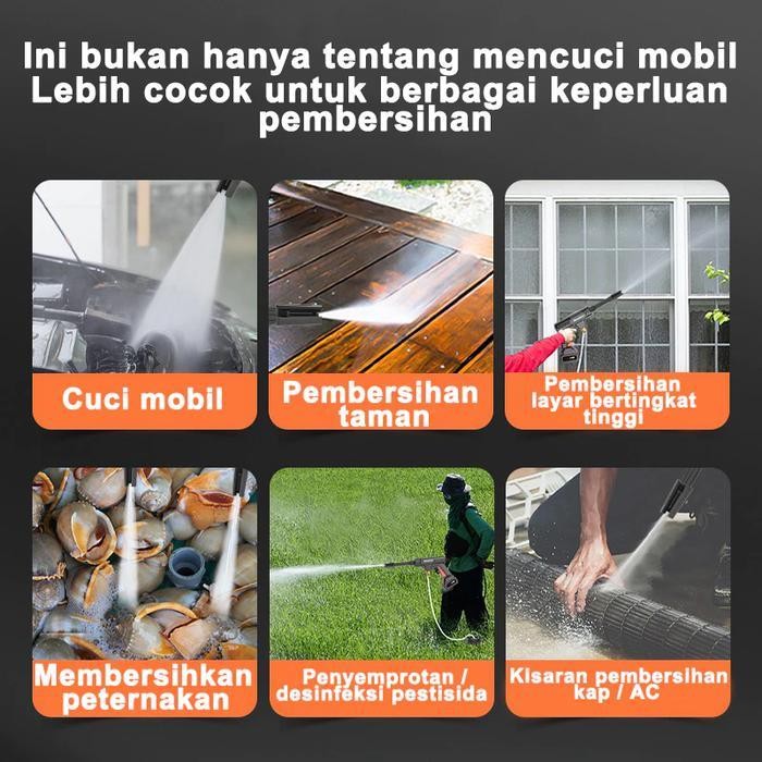 AS DECKER Alat Cuci Mobil AC Mobil Power Sprayer Cuci Steam Berkualitas Pompa Mesin Steam