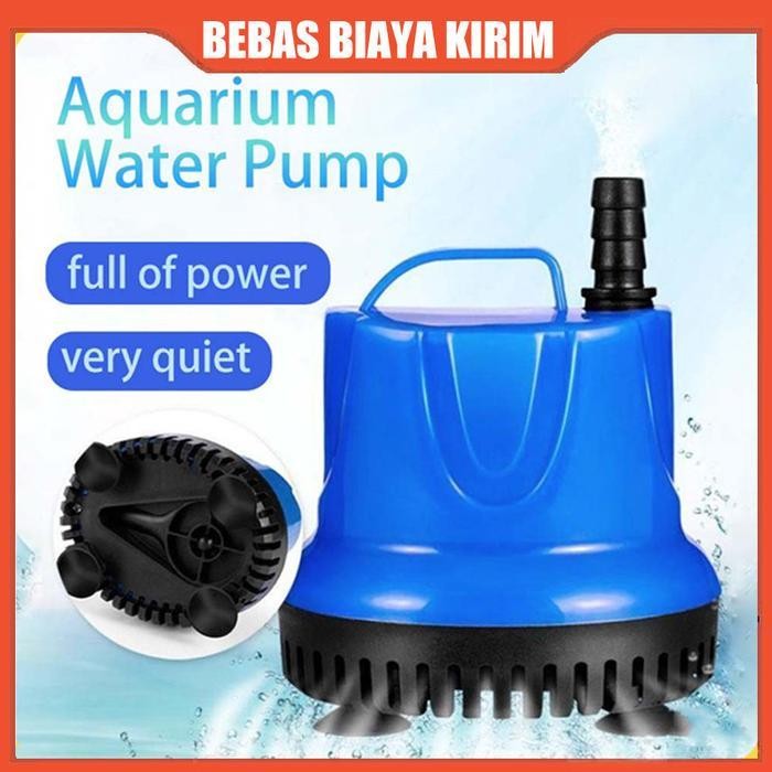 AS Pompa Air Celup Aquarium Kolam Ikan Submersible Water Pump Pompa Celup Filter Aquarium2500L/H Day