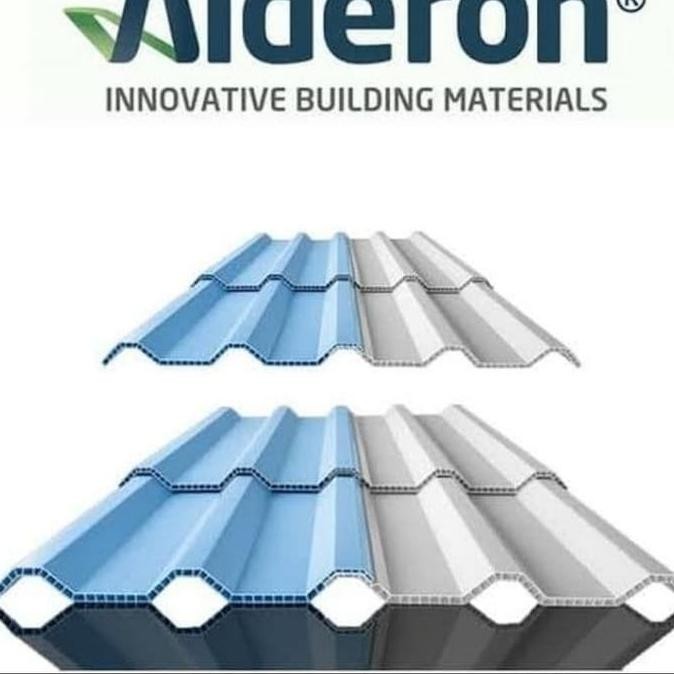 Atap Upvc Alderon R830 Panjang 6 Meter - Double Layer 10Mm Kualitas Premium