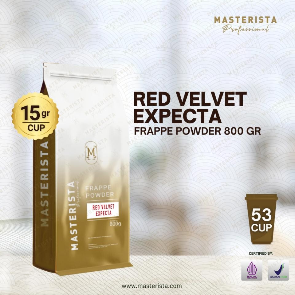 

Bubuk Minuman Masterista Red Veet 800Gr Bubuk Minuman Rasa Red Veet Bubuk Red Veet Frappe