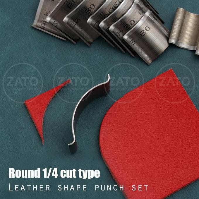 

Terbaru! Round 1/4 Cut Leather Shape Punch Set - Pisau Pon - Leather Tools