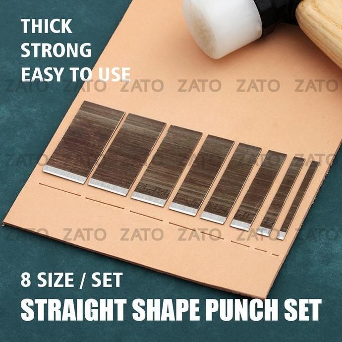 

Promo! Straight Shape Punch Set - Pisau Pon - Leather Tools