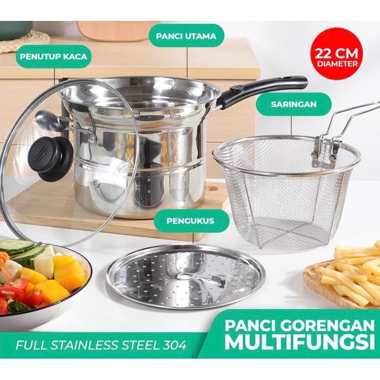 Panci Penggorengan | Panci kentang | Panci Fried Chicken |Penggorengan