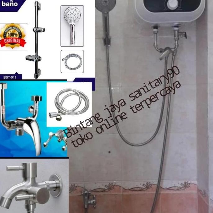 Paket Instalasi Kran Mini Mixer Water Heater Listrik Ariston/Modena Dl Terbaik