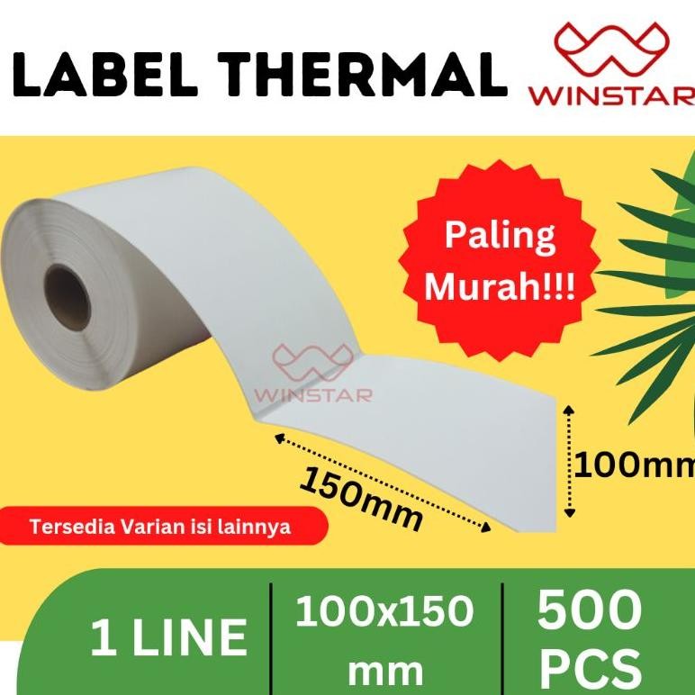 

Termurah Label Stiker Thermal 100X150Mm 500Pcs Et-61
