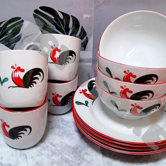 Dinner set Ayam Jago (12 pcs)
