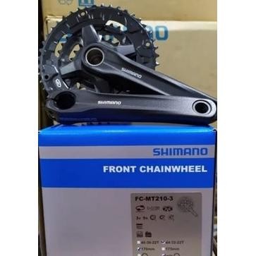 Crank Shimano Crankset Shimano Altus Mt210 Chainring 443222T Plus Sesuaii Iklan Foto