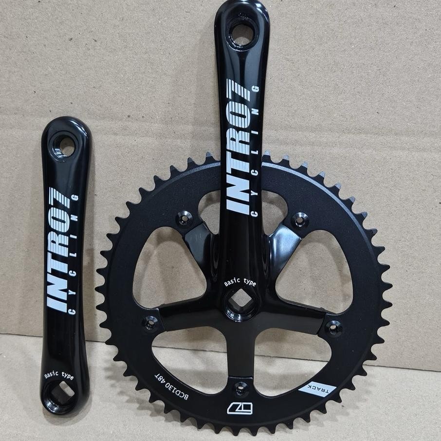 Crankset Intro7 Cycling Tra Bcd130 48T Bahan Alloy Hitam