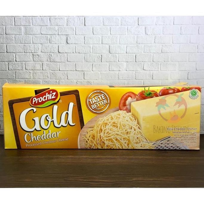 

Prochiz Gold Cheddar 2 Kg / Keju Cheddar Prochiz Gold 2 Kg