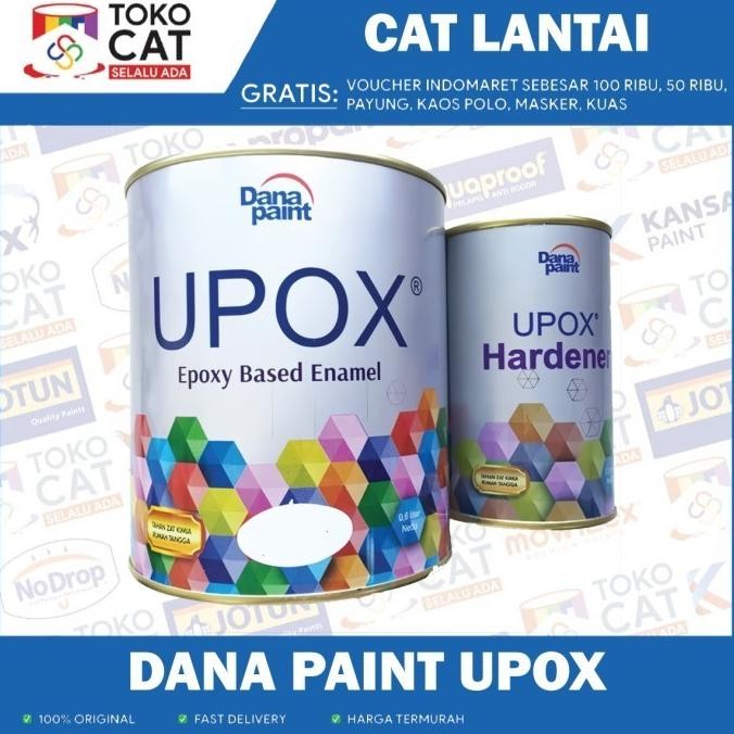Cat Epoxy UPOX Cat KeramikKamar MandiCat LantaiCat Lapangan 1 L Kemasan kaleng