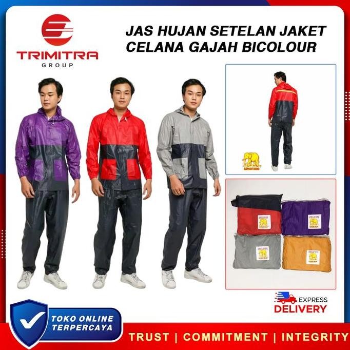 ORI - JAS HUJAN GAMIS MUSLIMAH ROK PANJANG PVC WANITA OMG LONG COAT