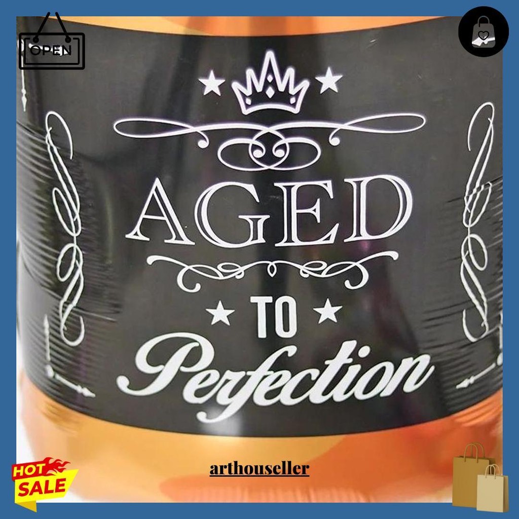 Balon Foil Happy Birthday Botol Whiskey / Balon Foil Botol Wine Perfection Jumbo Bisa Cod