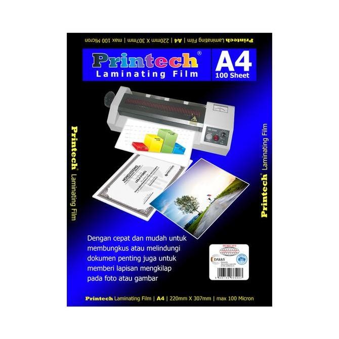 

TERBARU - PRINTECH Laminating Film Pouch / Plastik Laminating A4 - 06002
