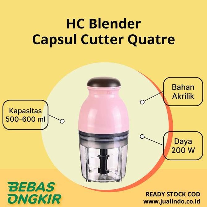 NEW HC Blender capsul Cutter quatre/Blender kapsul serbaa - Pink