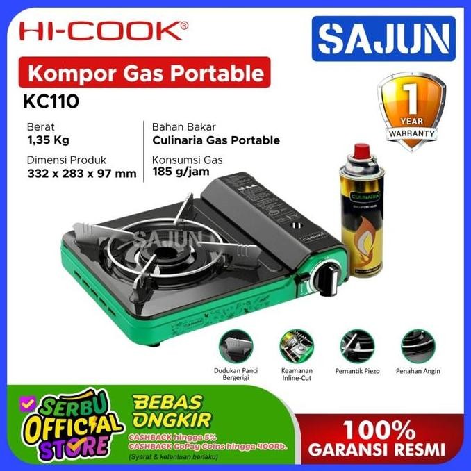 Hi-Cook Culinaria Wave Kompor Gas Portable KC-110 / KC110