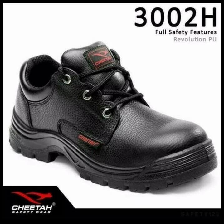 Sepatu Safety Chetah 3002H/ Sepatu Safety Proyek Pendek Tali