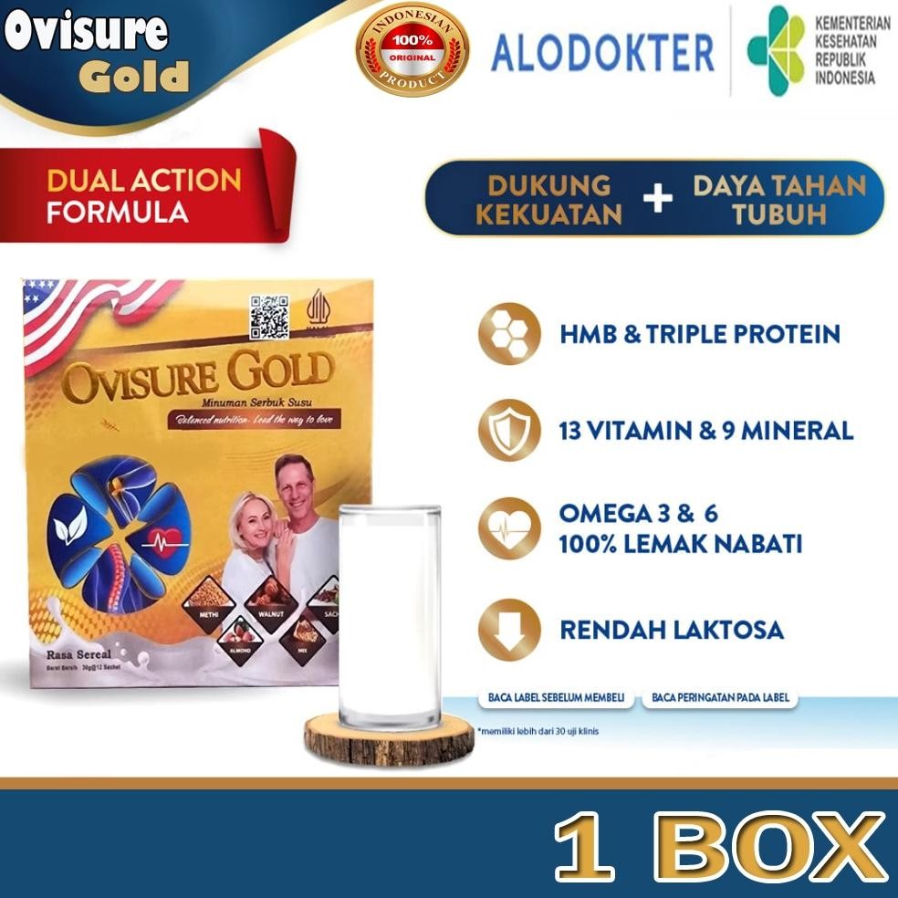 

1 Box Ovisure Gold ORIGINAL USA - Susu Untuk Pengobatan Tulang Dan Sendi Terbaik aSt