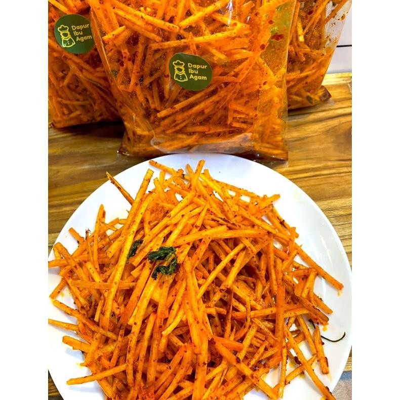 

Keripik Singkong Pedas Minang Gurih Renyah Halal aSt