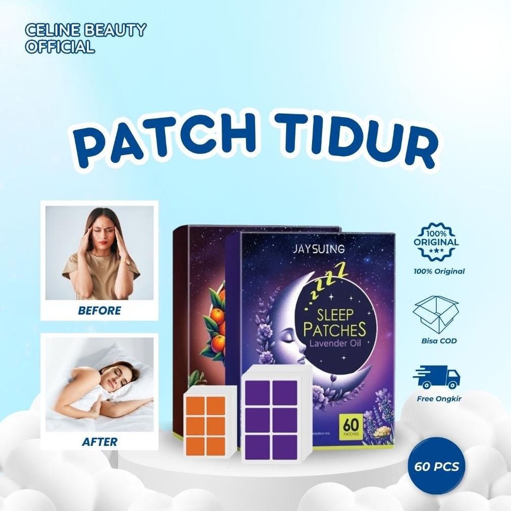 Sleep Patch 60pcs/Sleep Patch Plaster Bantu Tidur Atasi Insomnia aSt