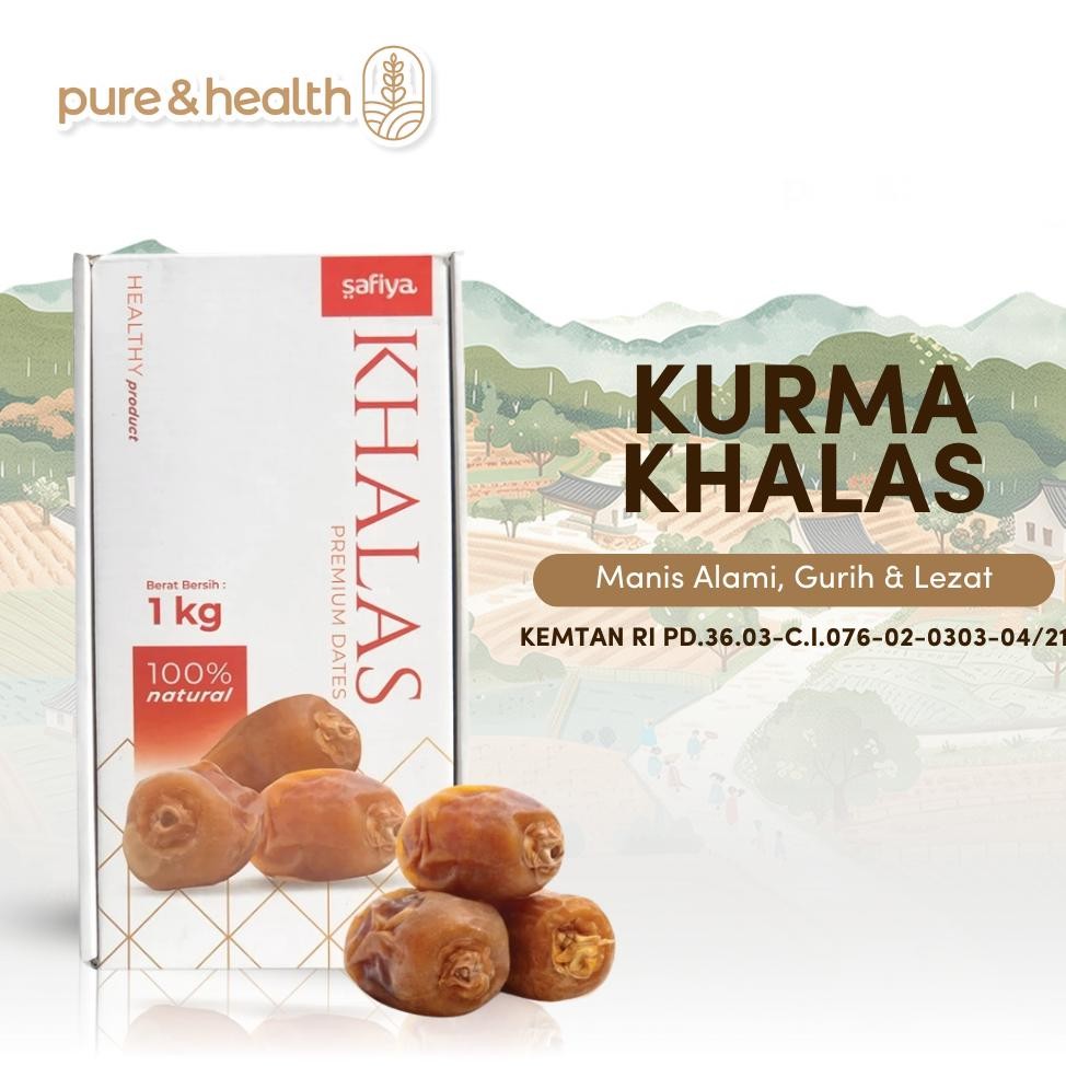 

Kurma Khalas Safiya 1 Kg Pure Dates Natural Super Food aSt