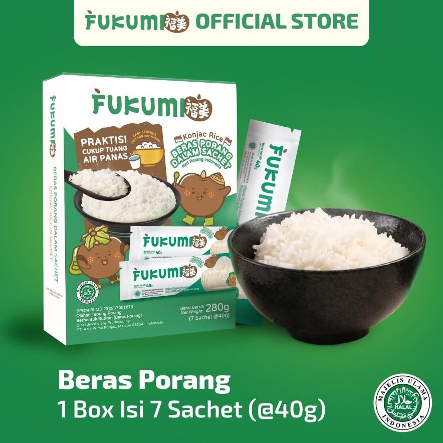 

FUKUMI BERAS PORANG BOX SACHET - 1 BOX ISI 7 Pcs aSt