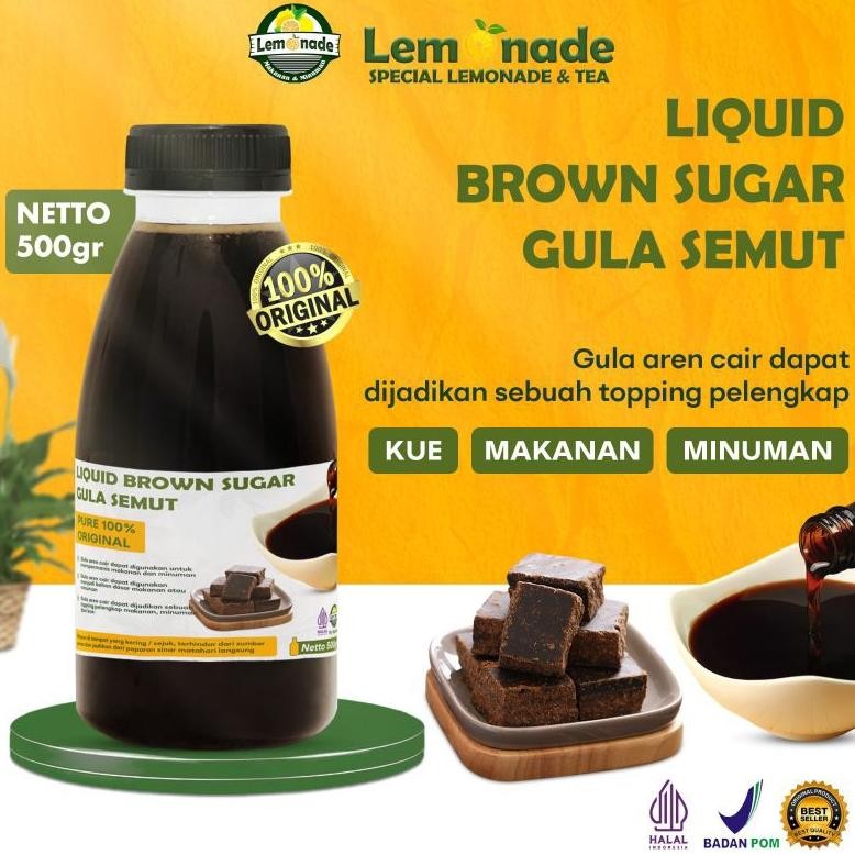 

Gula Aren Cair - Botol 500G / Gula Semut / Plum Sugar Premium aSt