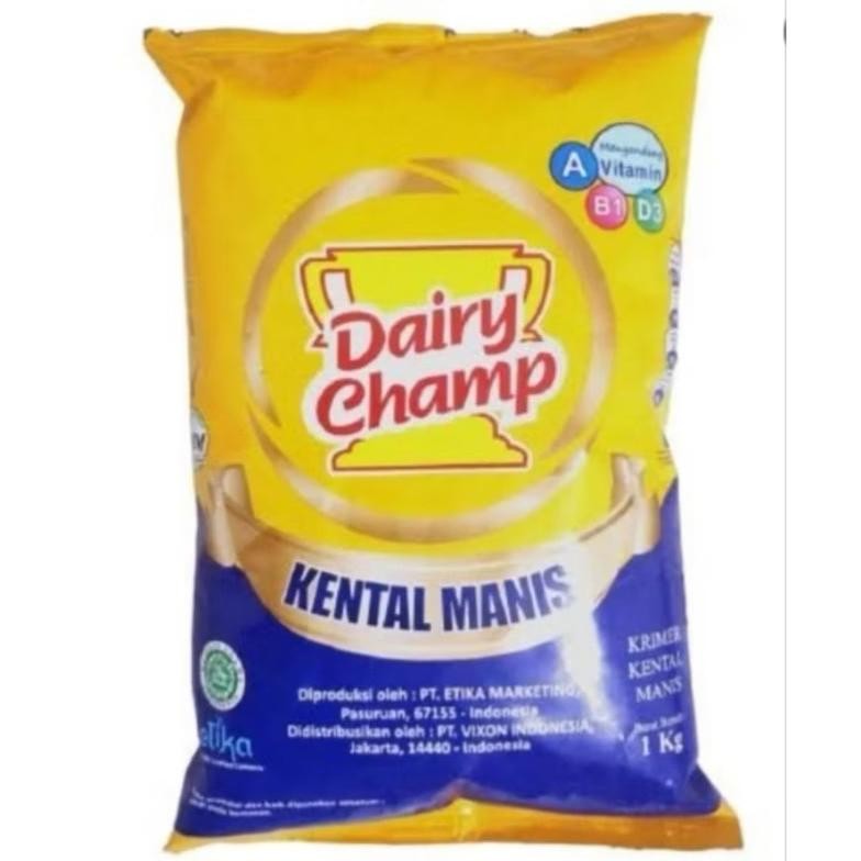 

Dairy Champ Kental Manis 1KG Tinggi Protein & Kalsium aSt