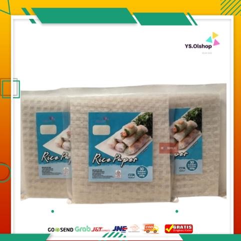 

Rice Paper KOTAK 300 g isi 30 lembar HALAL - Banh Trang 22cm - Kulit Lumpia Vietnam- Rice roll- aSt