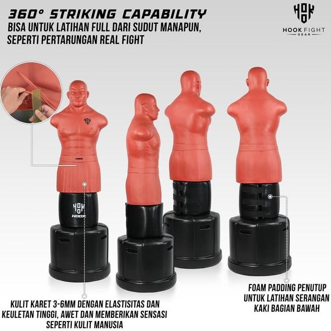 HOOK BOXING BOB DUMMY SAMSAK BERDIRI MANUSIA HOOK BONEKA BOXING TINJU PATUNG BOXING BOB SAMSAK MANUS