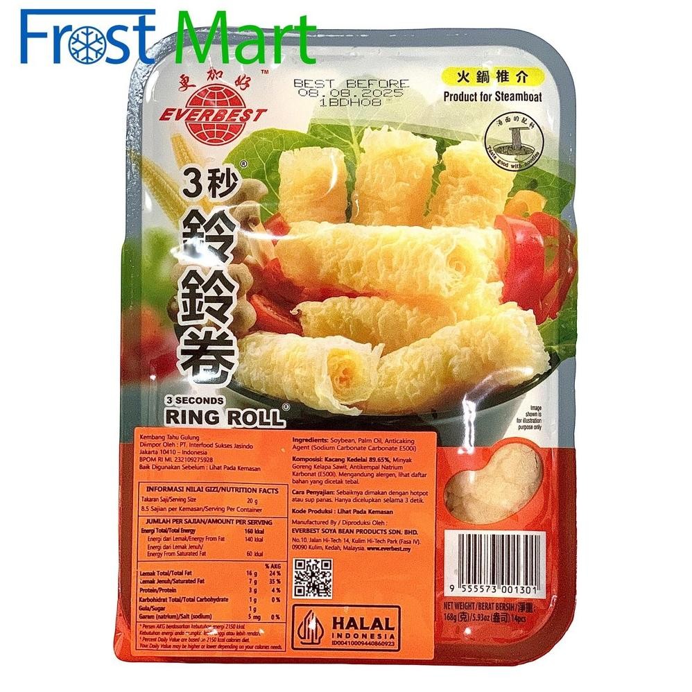 

Everbest Premium Ring Roll Steamboat Kembang Tahu Gulung Kacang Soya aSt