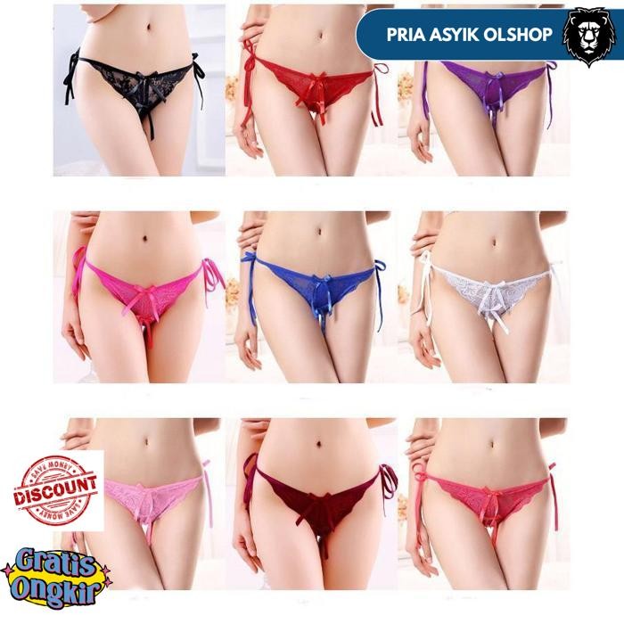 SEXY G STRING TRANSPARAN OPEN THONG CELANA DALAM WANITA C055 BY PRIA ASYIK OLSHOP