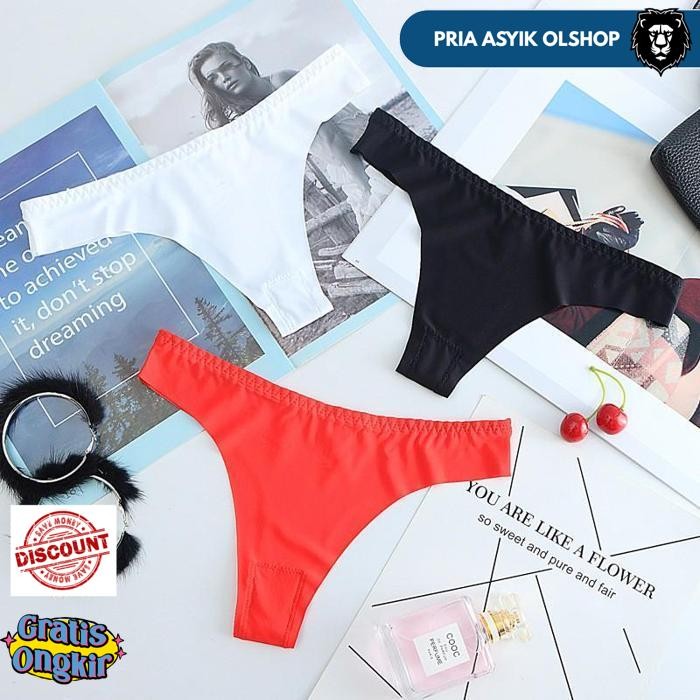 G STRING WANITA CELANA DALAM SEAMLESS THONG SEXY C007 BY PRIA ASYIK OLSHOP