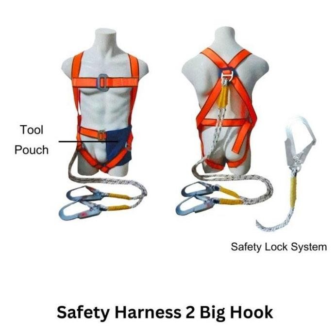 Siap Kirim XENON Safety Belt Full Body - Harness Big Hook 1 Hook / 2 Hook