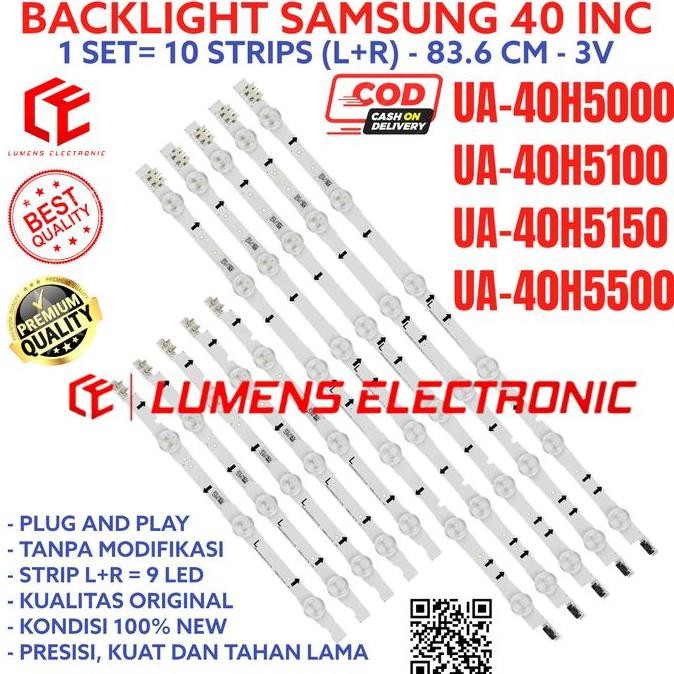 NEW BACKLIGHT LED 40 IN UA40HU7000 UA40H0 UA40H00 LAMPU BL