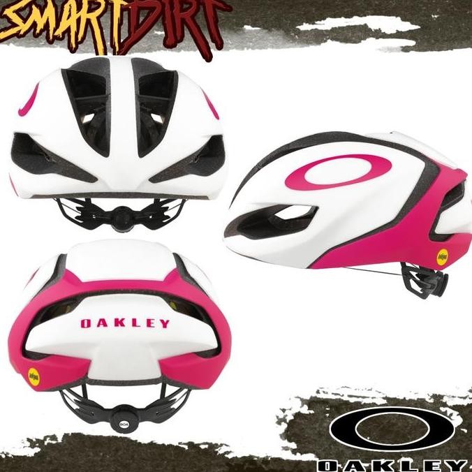 BEBAS ONGKIR - HELM SEPEDA OAKLEY ARO5 PINK. HELAM ROADBIKE SEPEDA OAKLEY ARO5 ORI