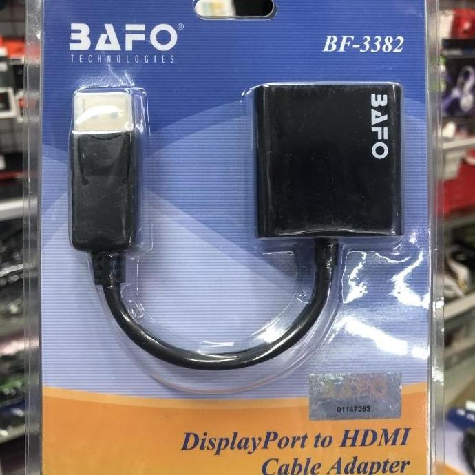 TERBARU - BAFO BF3382 Display Port to HDMI cable adapter BF-3382 converter